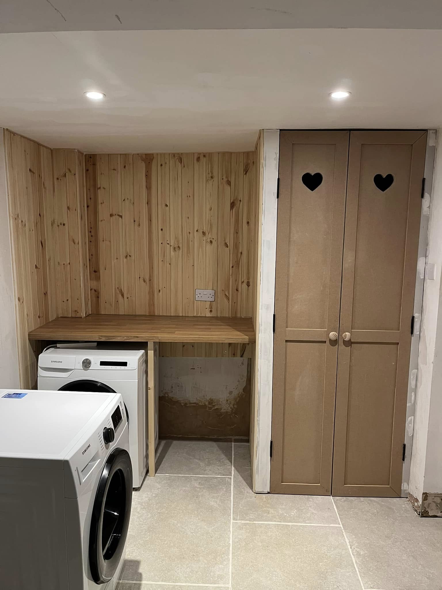 After utility cupboard fit-out