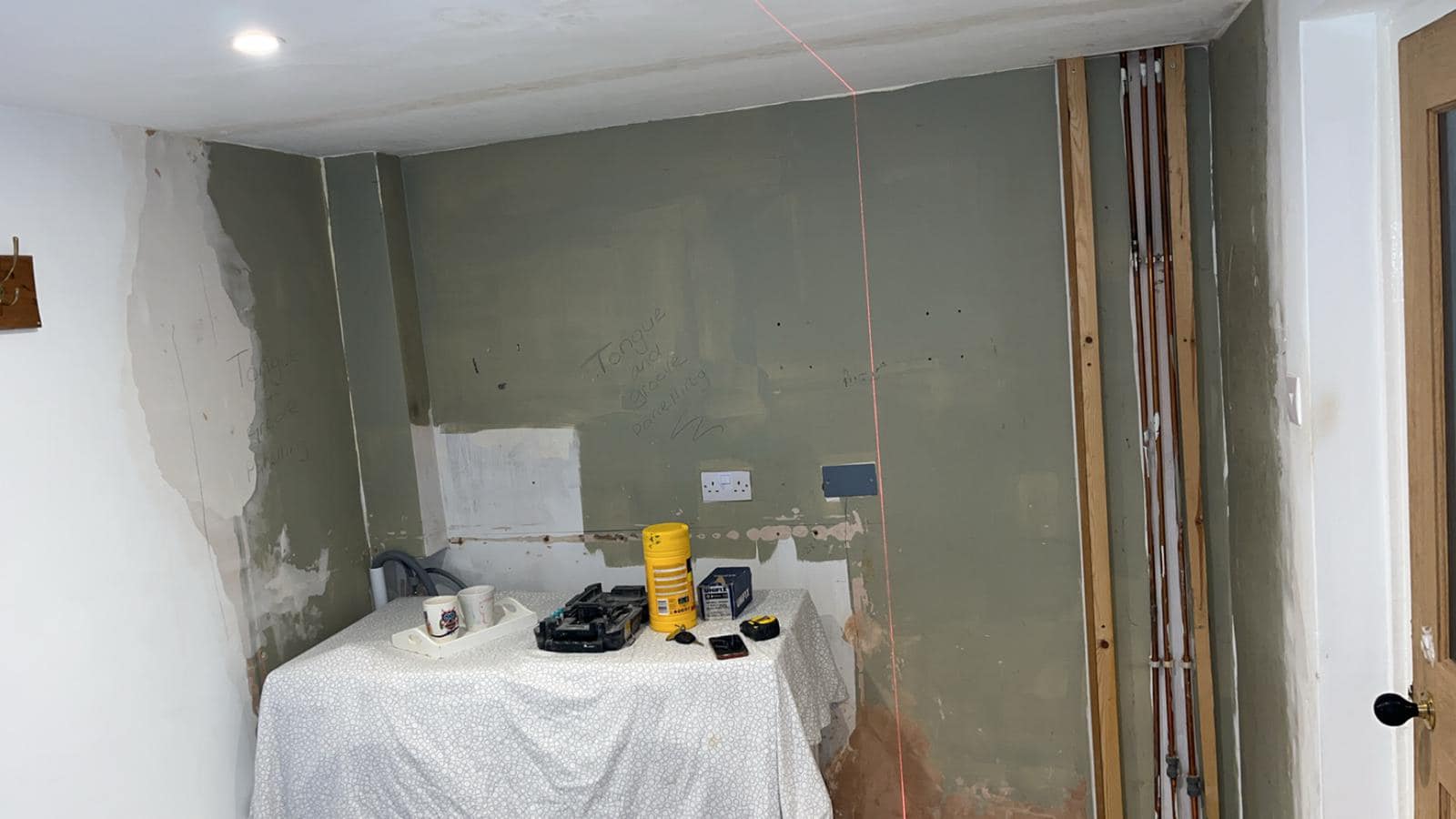 Before utility cupboard fit-out
