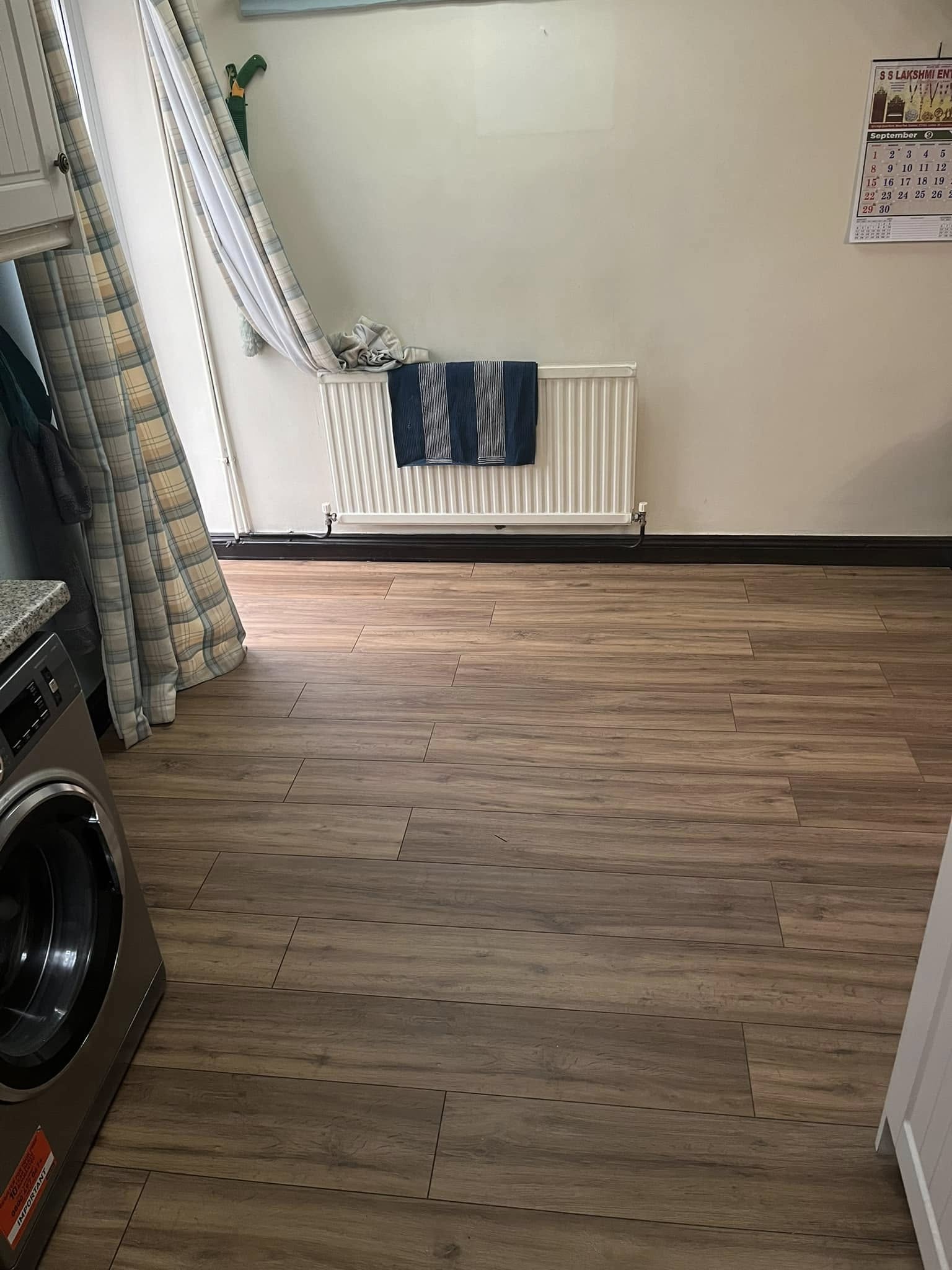 After laminate flooring installation